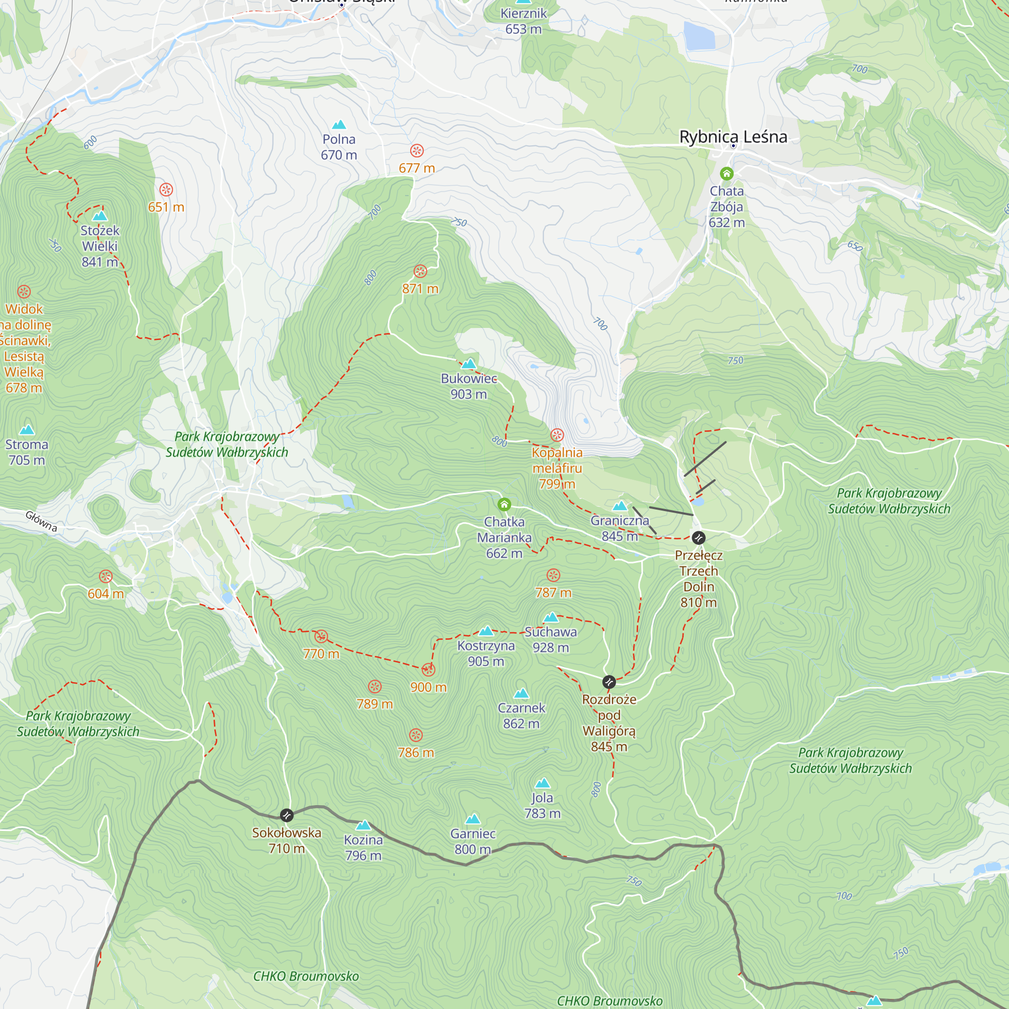 Chatka Marianka map