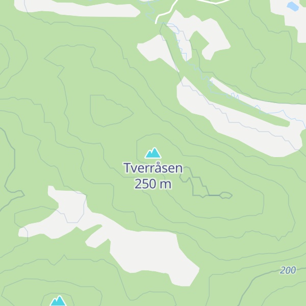 Map of Tverråsen