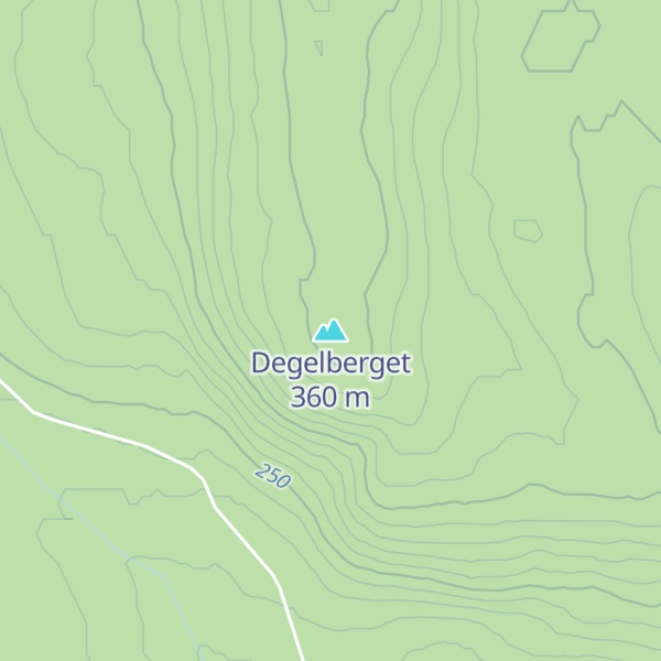 Map of Degelberget