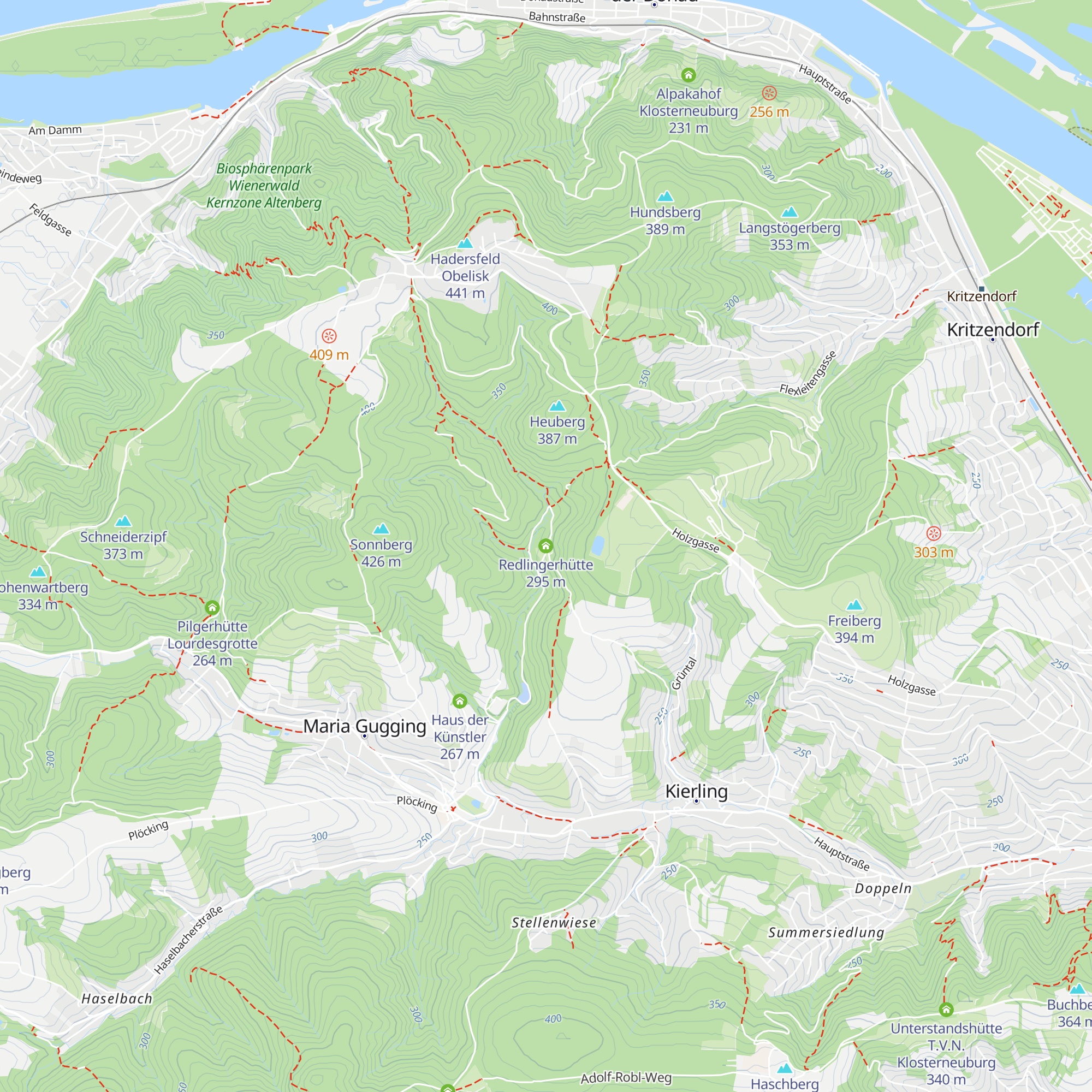 Redlingerhütte map