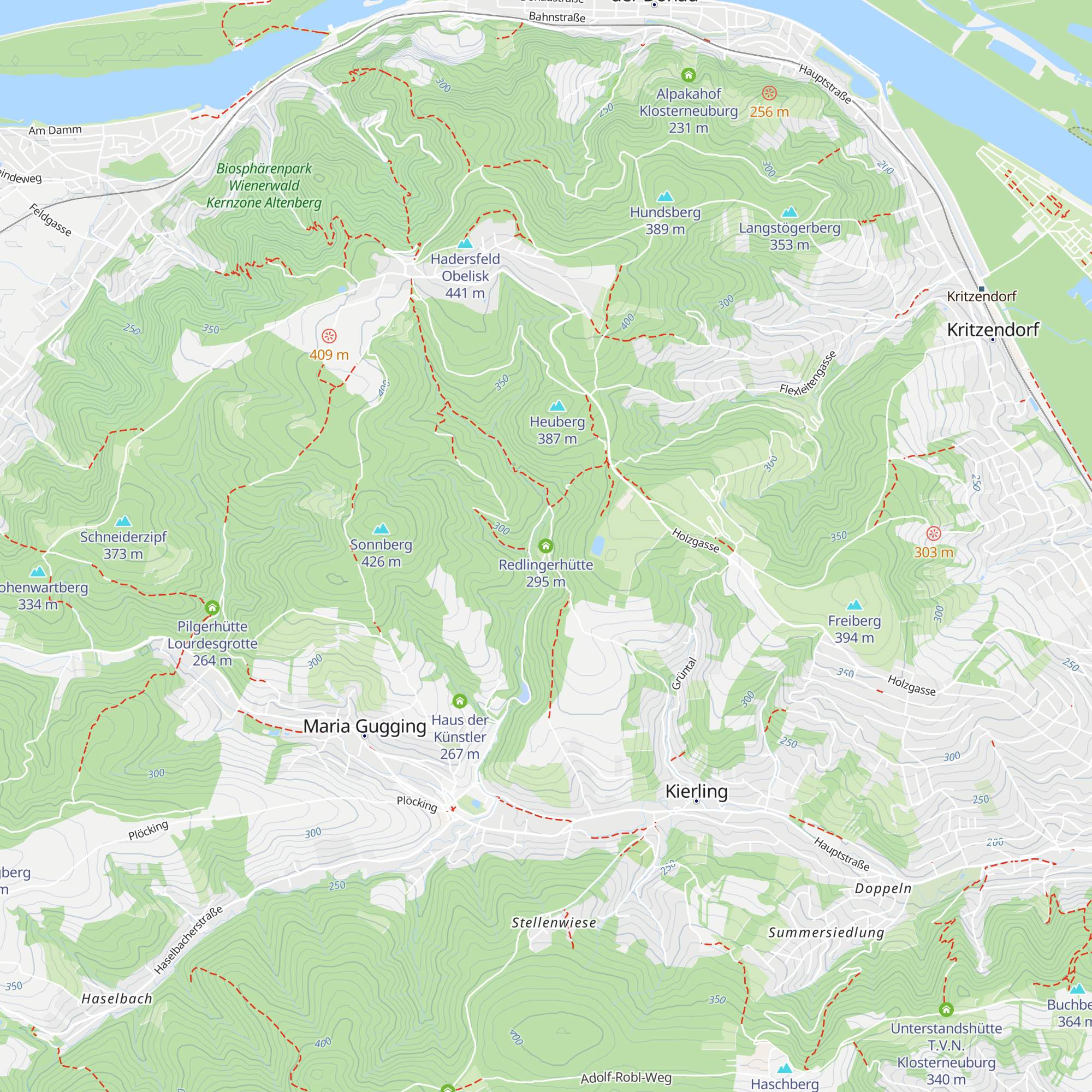 Redlingerhütte map