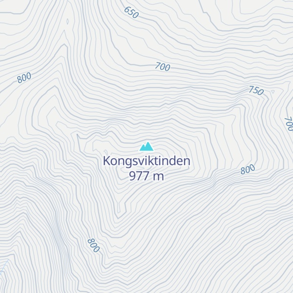 Map of Kongsviktinden