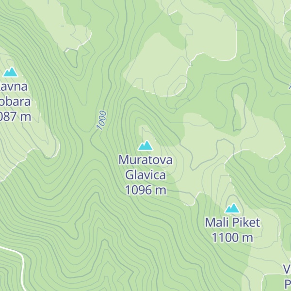 Map of Muratova Glavica
