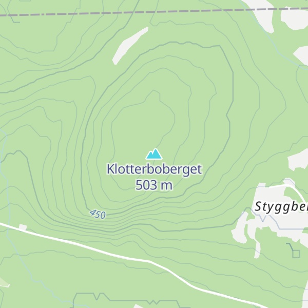 Map of Klotterboberget
