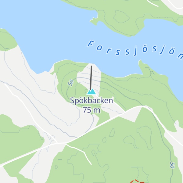 Map of Spökbacken
