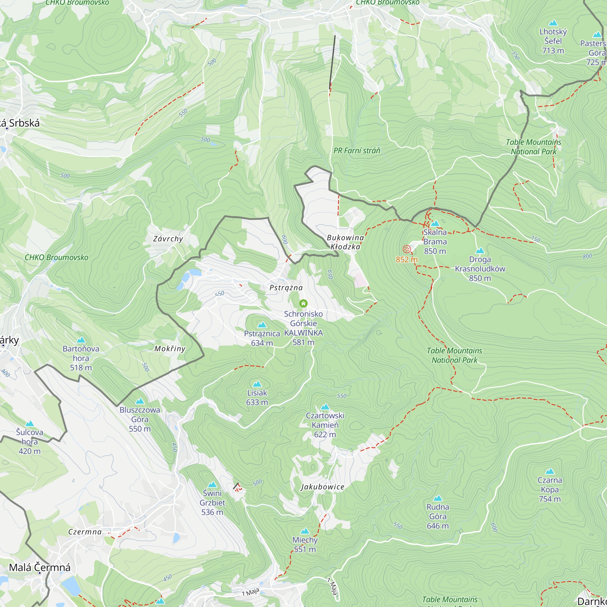 Schronisko Górskie KALWINKA map