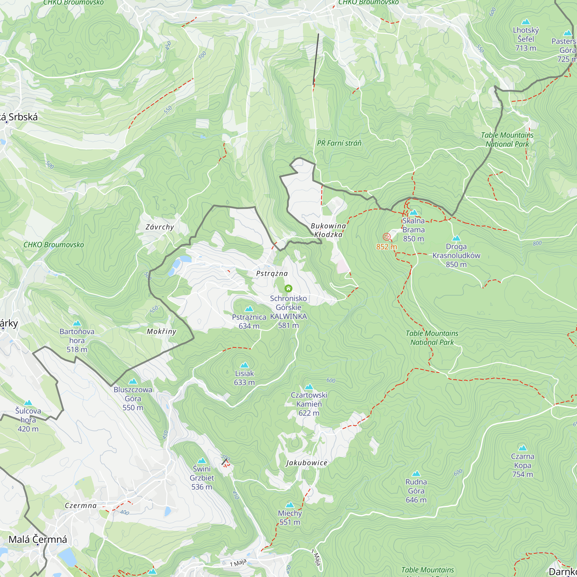 Schronisko Górskie KALWINKA map