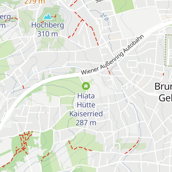 Map of Hiata Hütte Kaiserried