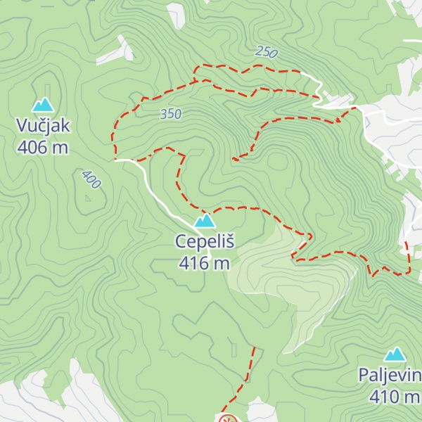 Map of Planinarski dom Matija Filjak
