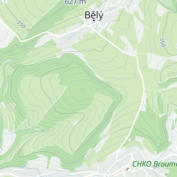 Map of Machovský Šefel