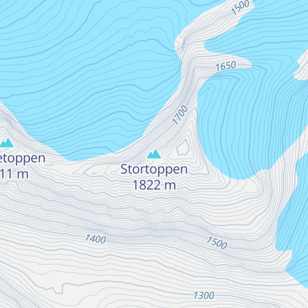 Map of Stortoppen