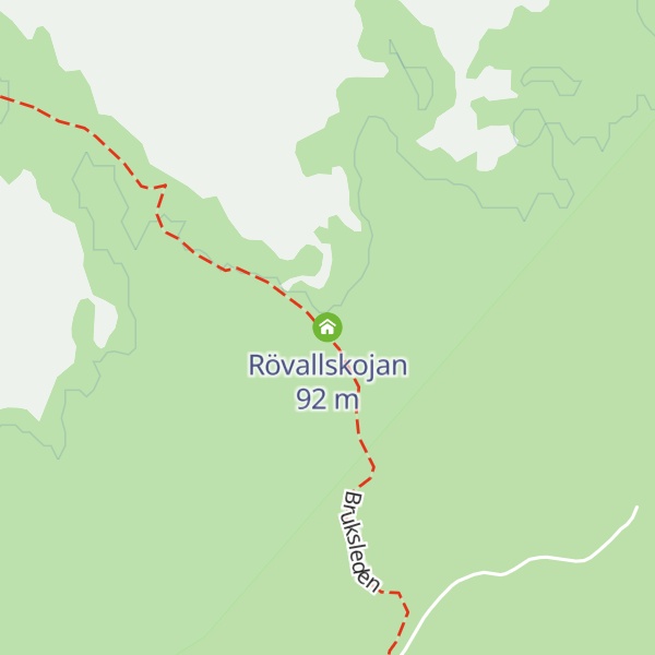 Map of Rövallskojan