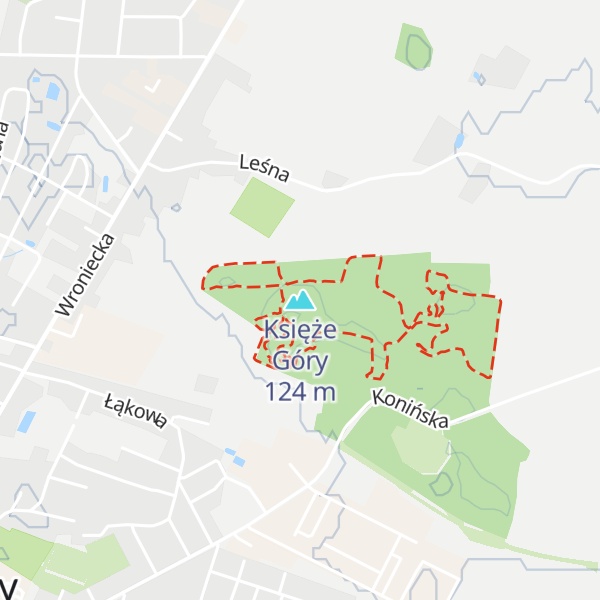 Map of Księże Góry