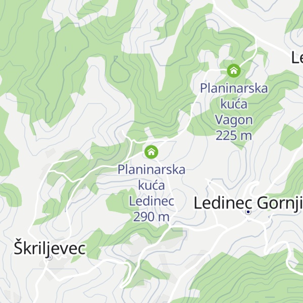 Map of Planinarski dom Ledinec