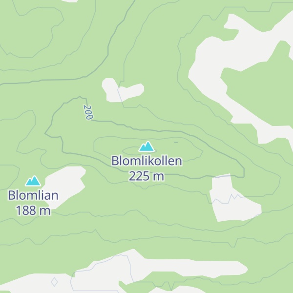 Map of Blomlikollen