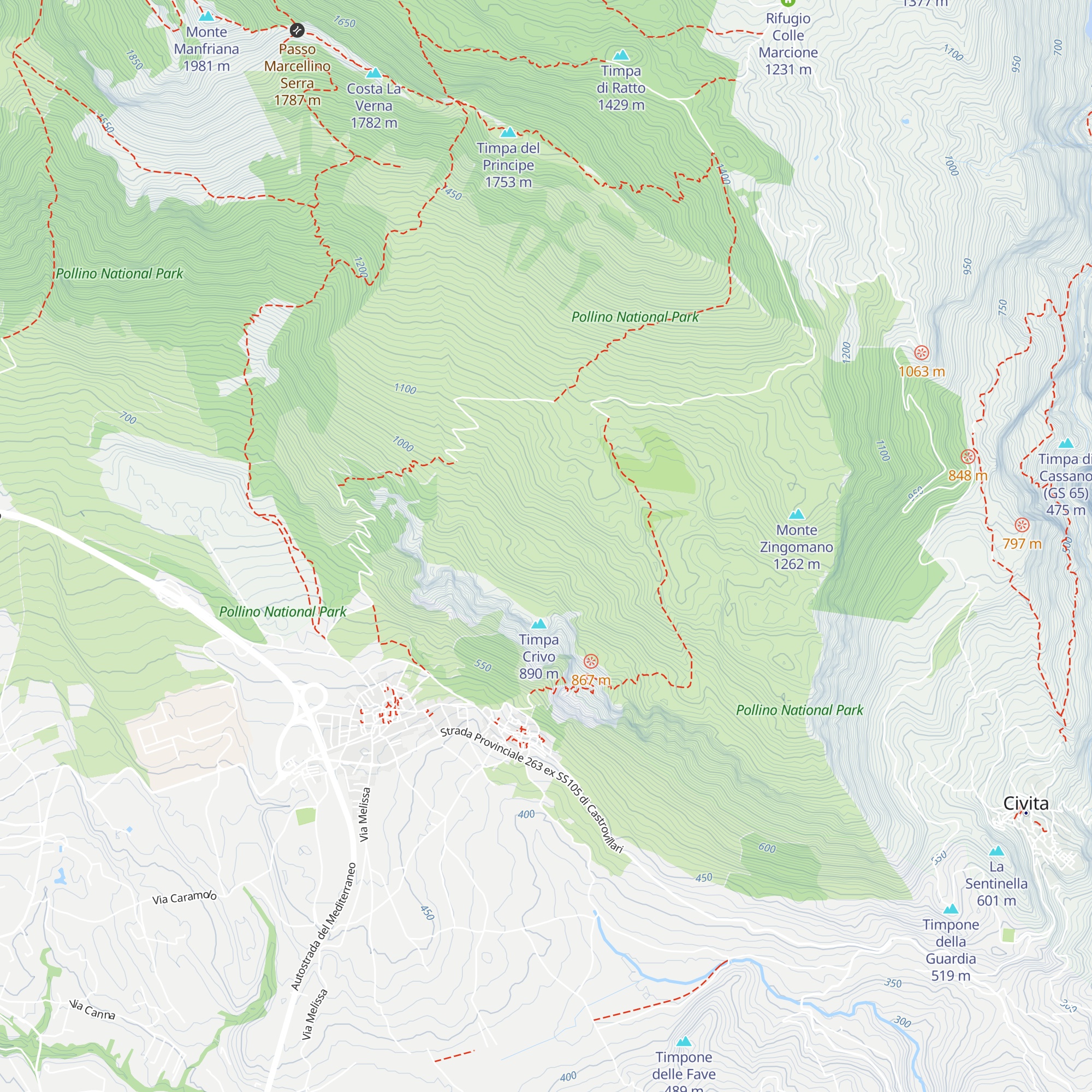 Rifugio della Giumenta map
