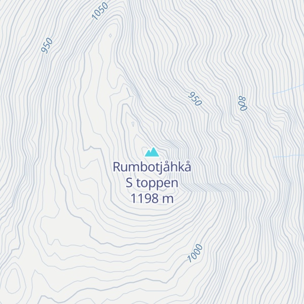 Map of Rumbotjåhkå S toppen