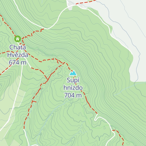 Map of Supí hnízdo