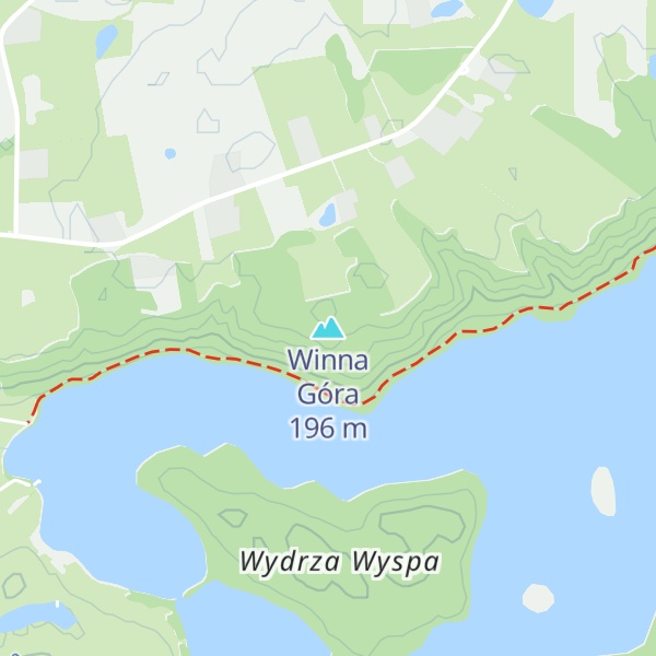 Map of Winna Góra