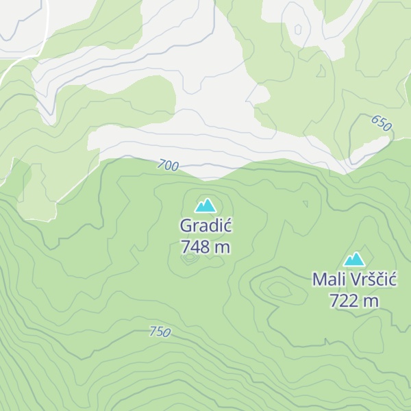 Map of Gradić