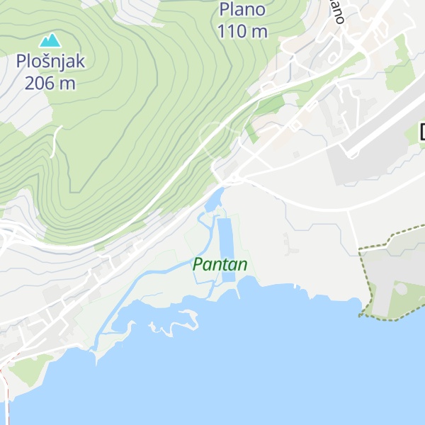 Map of Mlinice Pantan