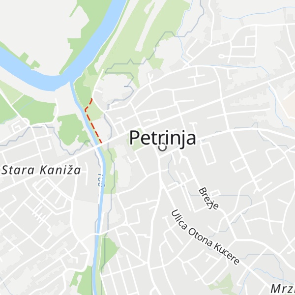 Map of Turistička zajednica Grada Petrinje