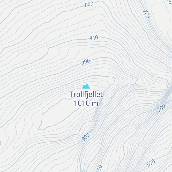 Map of Trollfjellet
