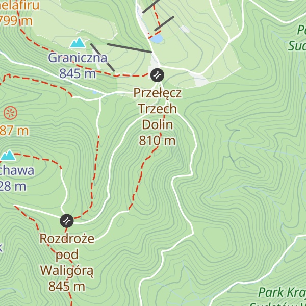 Map of Waligóra