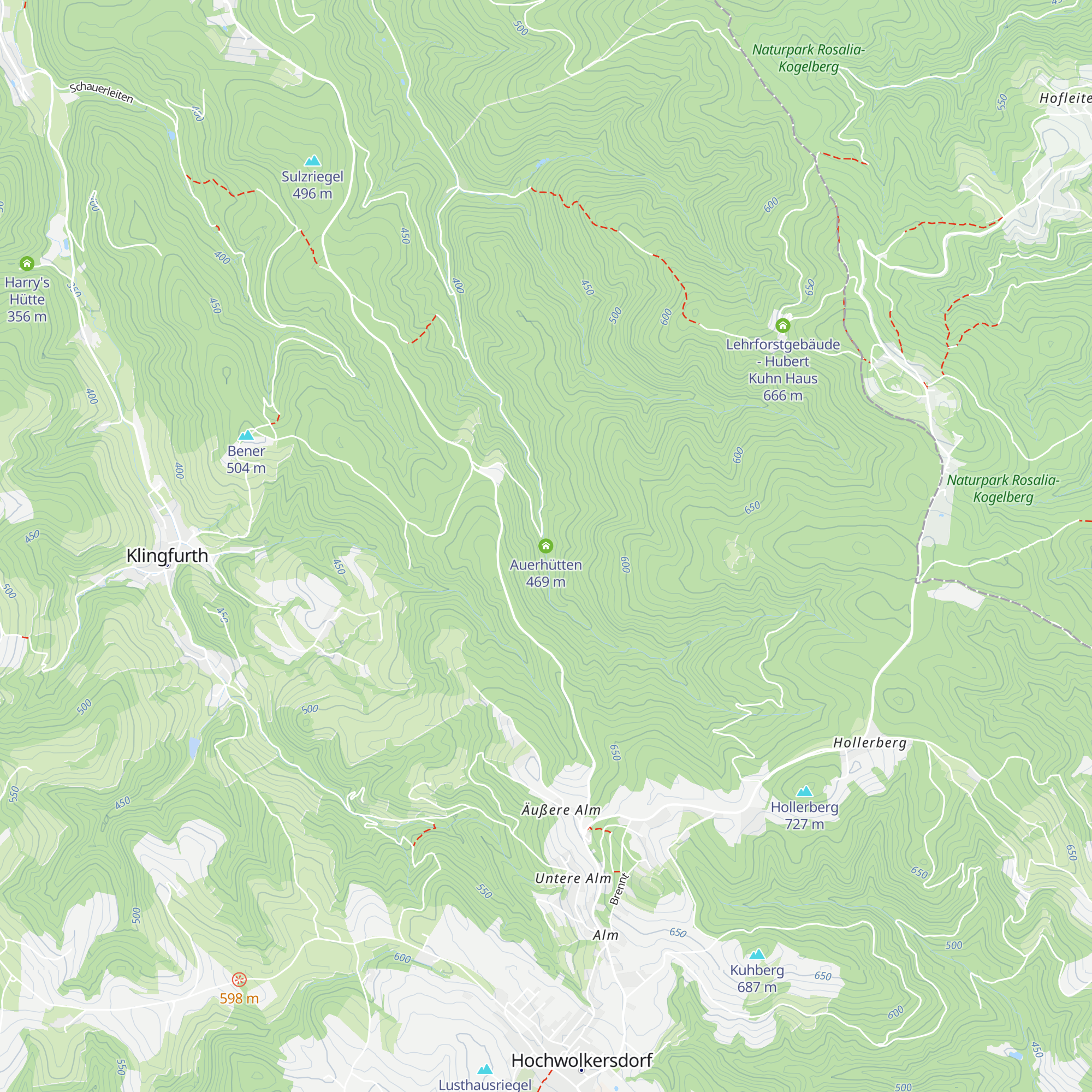 Auerhütten map