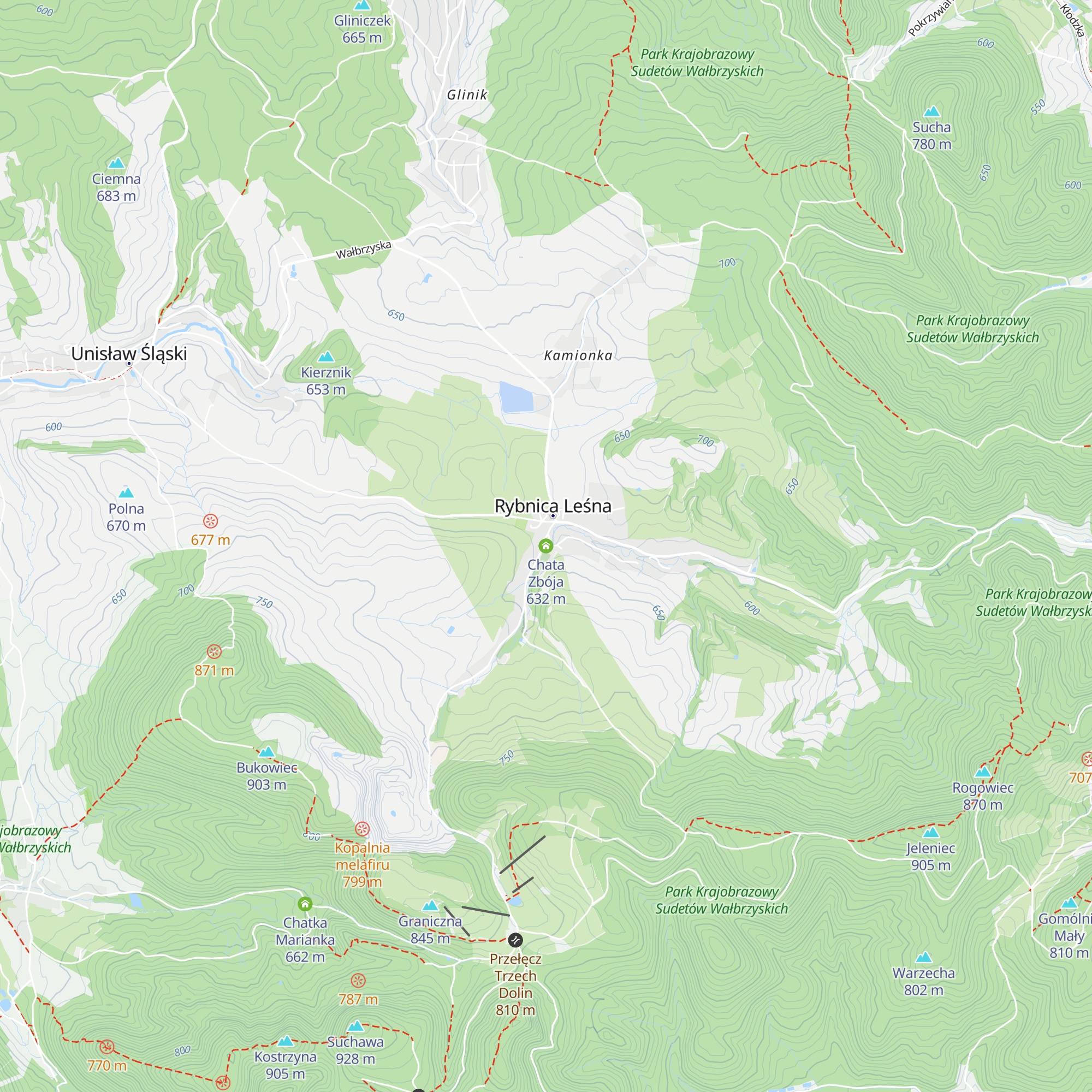 Chata Zbója map