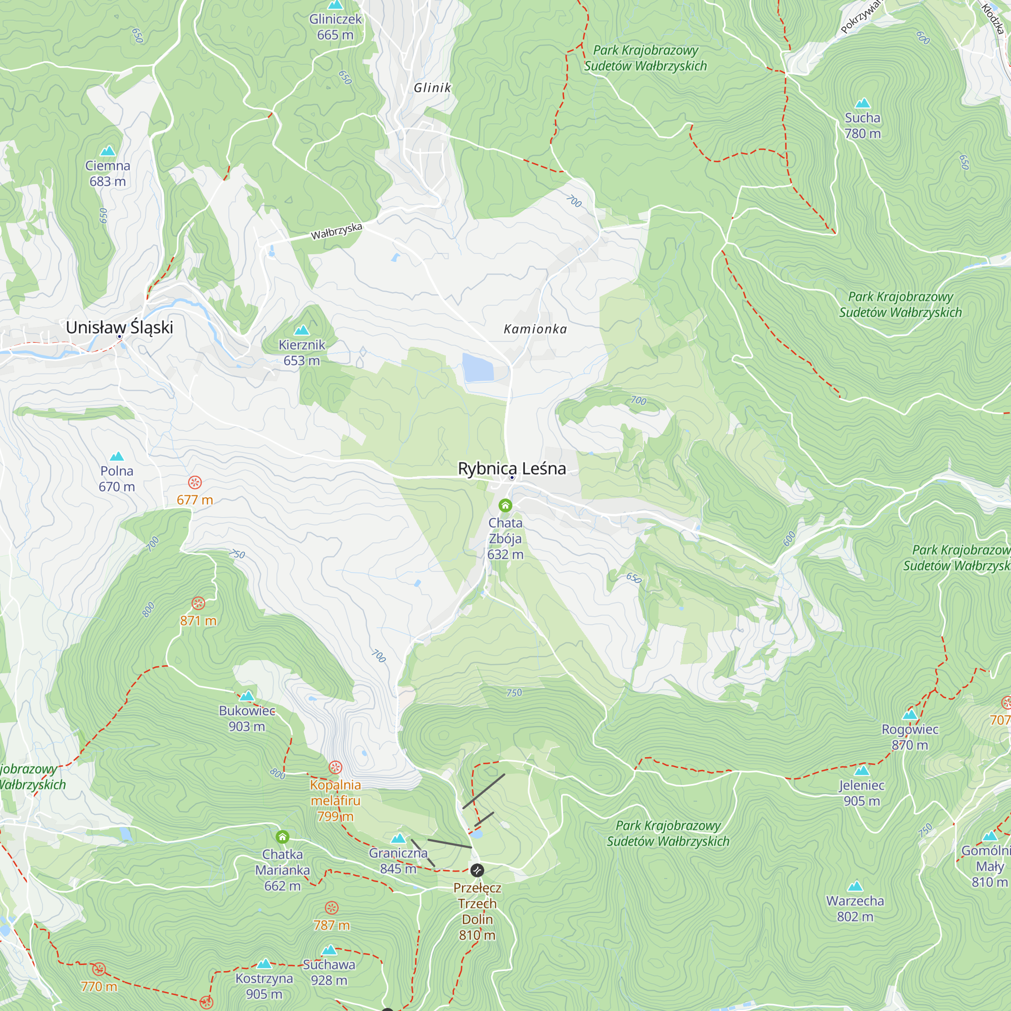 Chata Zbója map