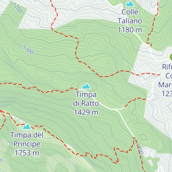 Map of Timpa di Ratto