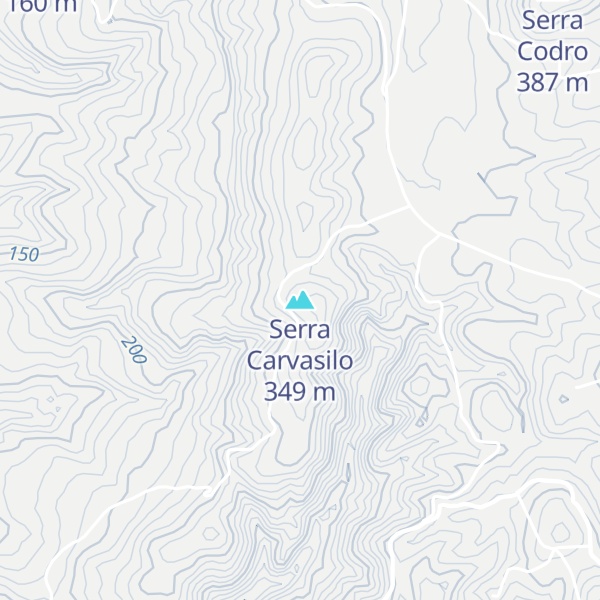 Map of Serra Carvasilo