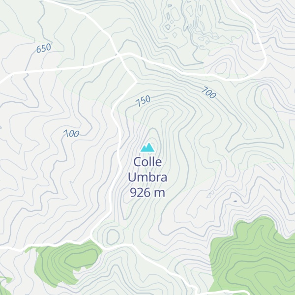 Map of Colle Umbra