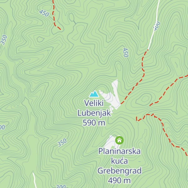 Map of Veliki Lubenjak