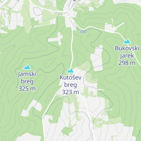 Map of Kutošev breg