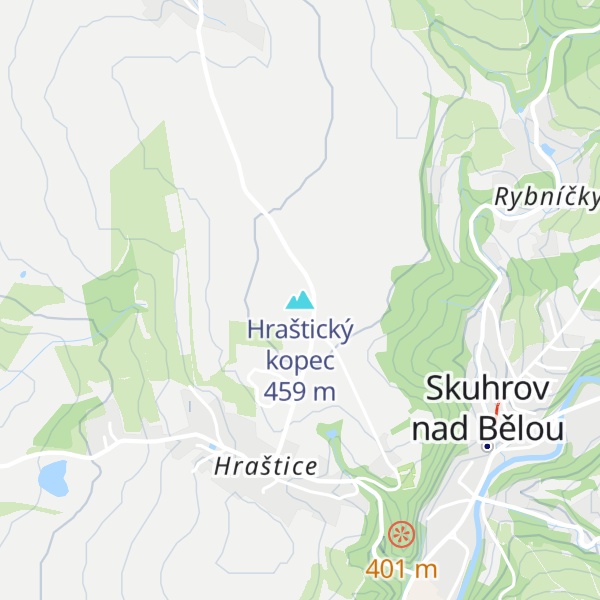 Map of Hraštický kopec