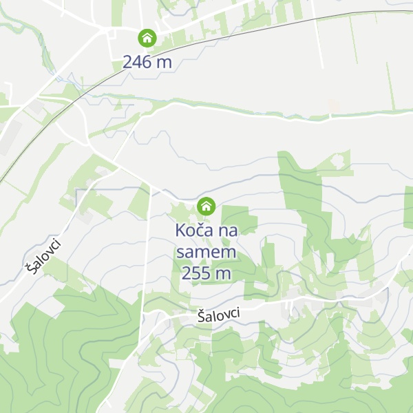 Map of Koča na samem