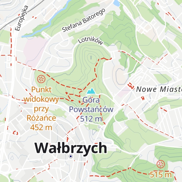 Map of Góra Powstańców