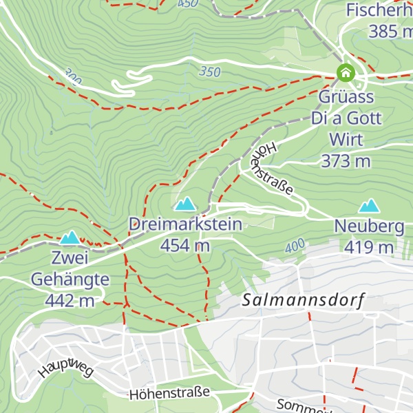 Map of Häuserl am Roan