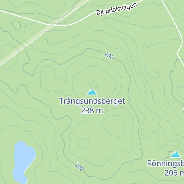 Map of Trångsundsberget