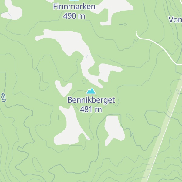 Map of Bennikberget