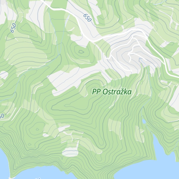 Map of Ostrážná