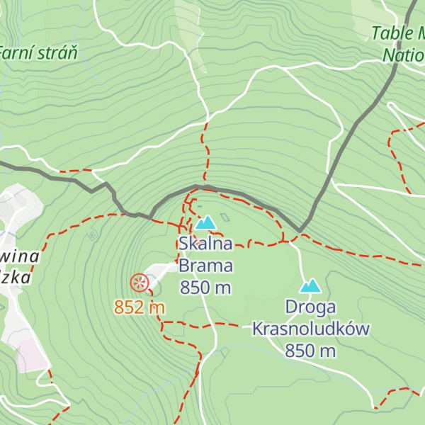 Map of Głaz Trzech Krzyży