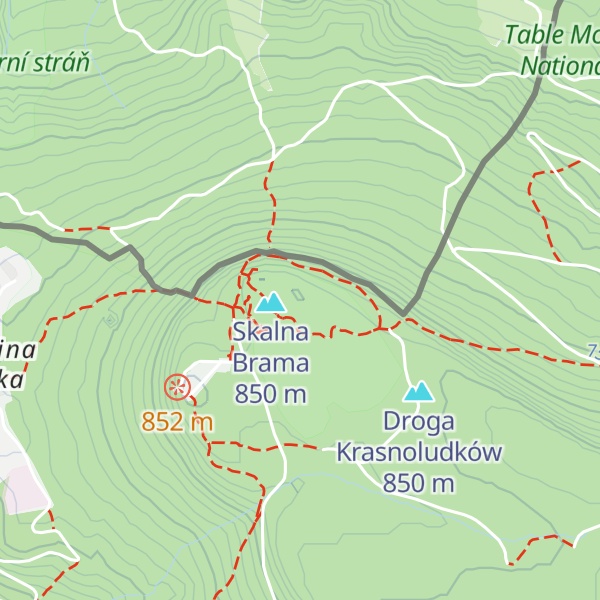 Map of Trójboczny Grzyb
