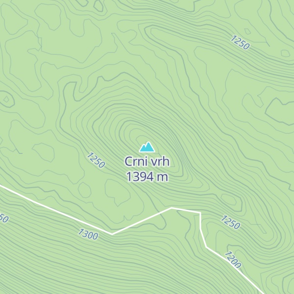 Map of Crni vrh