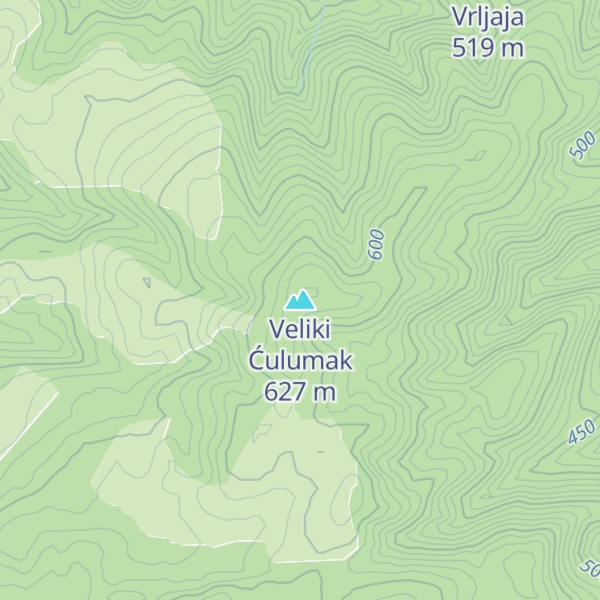 Map of Veliki Ćulumak