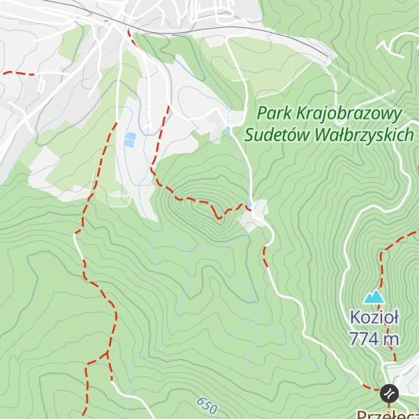 Map of Zamkowa Góra