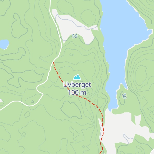 Map of Uvberget