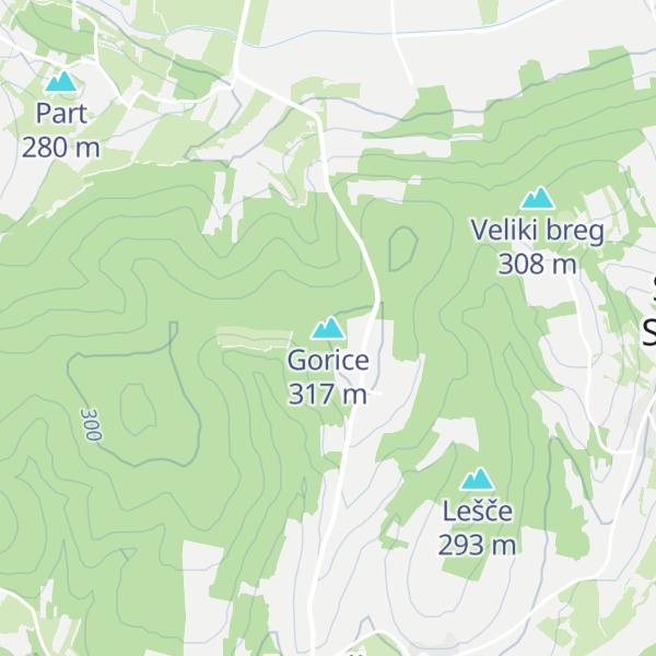Map of Gorice